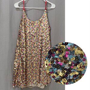Multicolor Sequin Party Dress